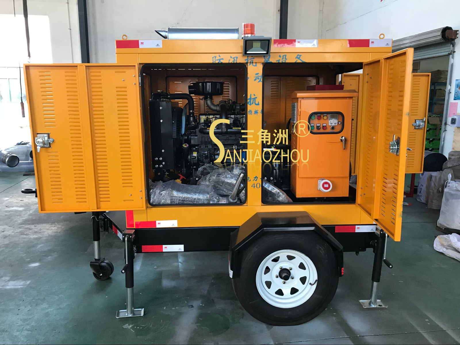 發電兩用排水泵車
